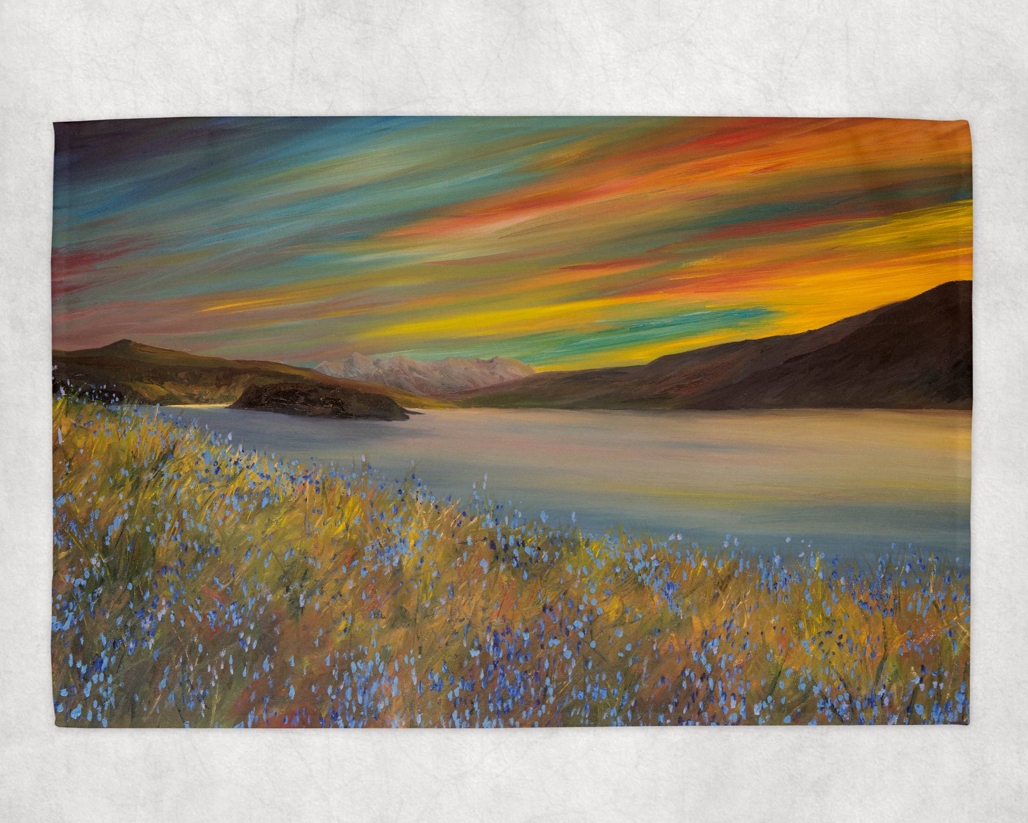 Portree Sunset Tea Towel